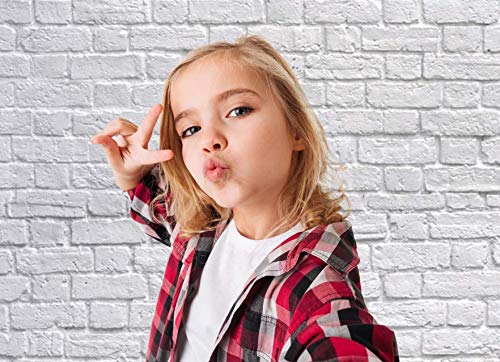 White Brick Wall Photography Backdrop 5x7FT