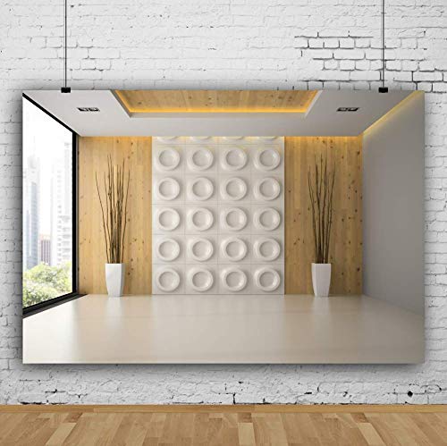 CSFOTO 5x3ft French Windows Video Backdrop