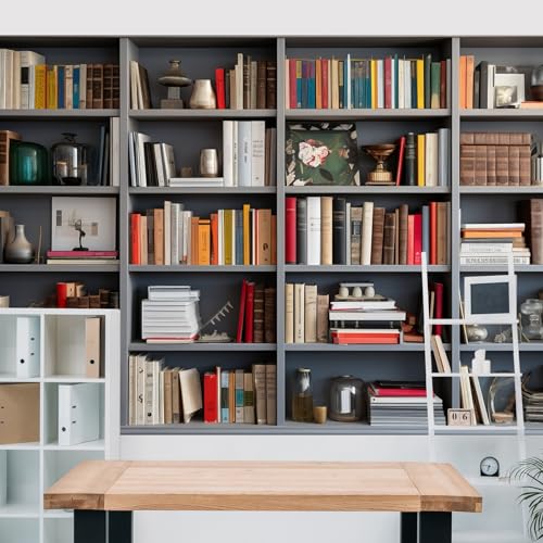 Classic 8x6ft Bookshelf Backdrop for Video Calls
