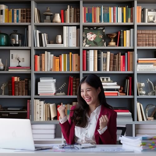 Classic 8x6ft Bookshelf Backdrop for Video Calls