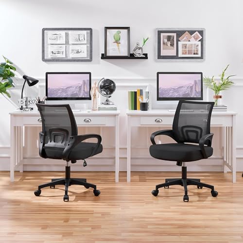 Yaheetech Ergonomic Mesh Office Chair 2-Pack