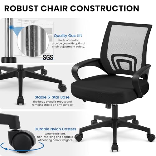 Yaheetech Ergonomic Mesh Office Chair 2-Pack