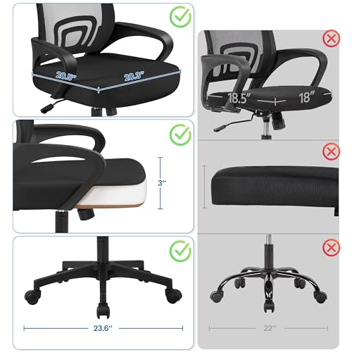 Yaheetech Ergonomic Mesh Office Chair 2-Pack