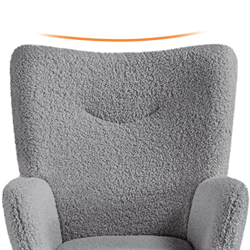 Cozy Sherpa Accent Chair for Living Spaces