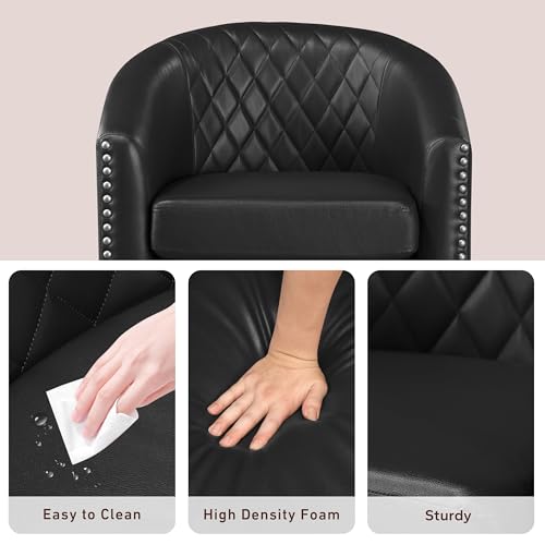 Prilinex Faux Leather Accent Chair Set of 2