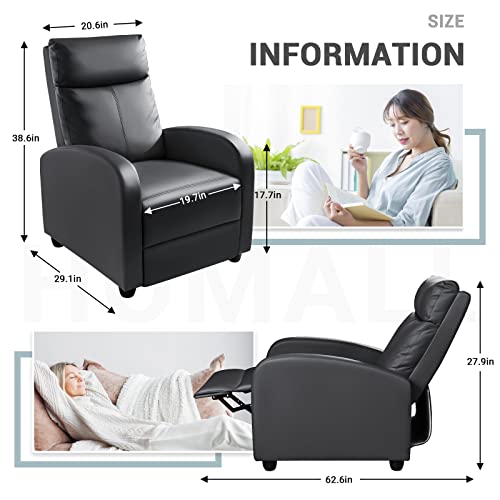 Homall PU Leather Recliner Chair for Adults