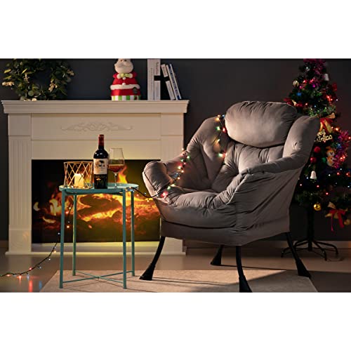 HollyHOME Large Comfy Reading Chair - Smoky Grey