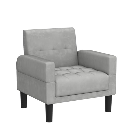Stylish Mid-Century Fabric Accent Armchair Set