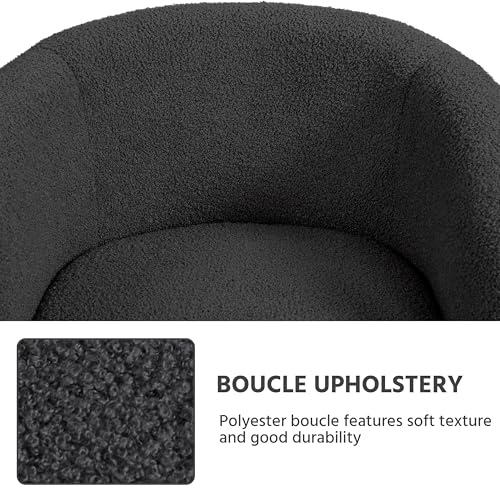 Soft Sherpa Barrel Accent Chair Set of 2