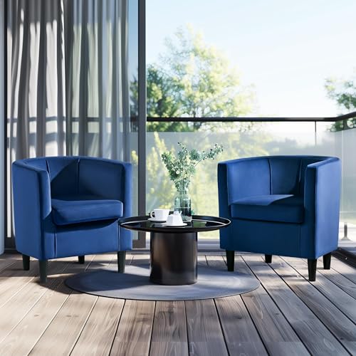 Yaheetech Modern Velvet Accent Chair Set of 2