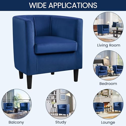 Yaheetech Modern Velvet Accent Chair Set of 2