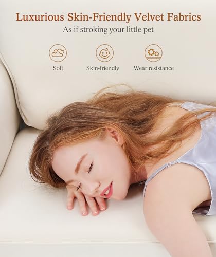 Modern Velvet Couch for Apartment and Office