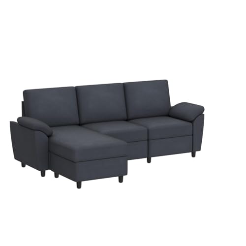 Vongrasig 79" L-Shaped Sofa Couch - Gray