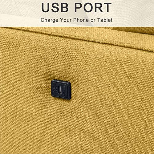 3-Personen-Podcast Sofa mit USB-Anschluss