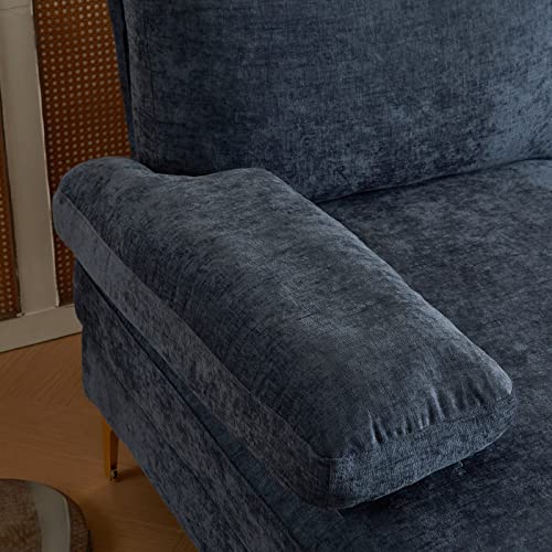 U-Shape Sectional Sofa with Chaise – Grey-Blue