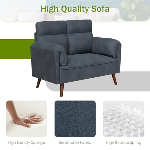 JAMFLY 49" Mid Century Modern Loveseat Sofa