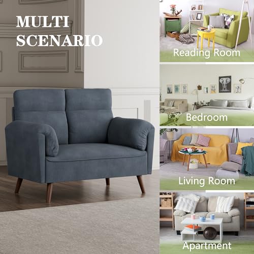 JAMFLY 49" Mid Century Modern Loveseat Sofa