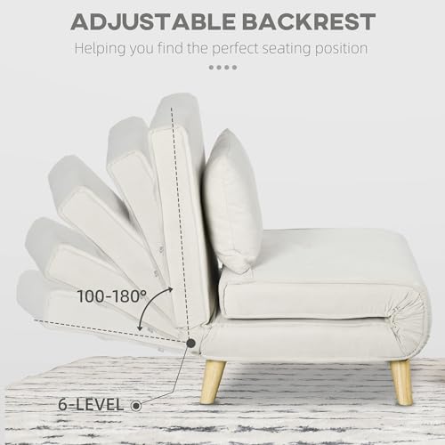 2-in-1 Convertible Sofa Bed with Adjustable Backrest