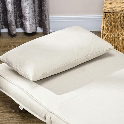2-in-1 Convertible Sofa Bed with Adjustable Backrest