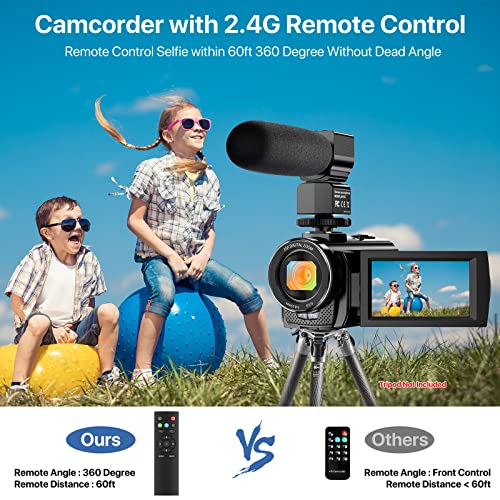 FHD 1080P Vlogging Camera with Microphone & Accessories