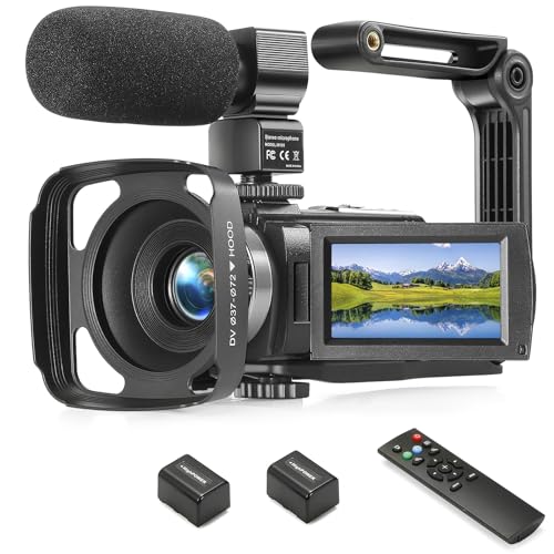 1080P FHD Vlogging Camera with Microphone and Accessories