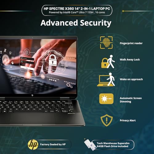 HP Spectre x360 14" 2-in-1 Laptop with Flash Drive