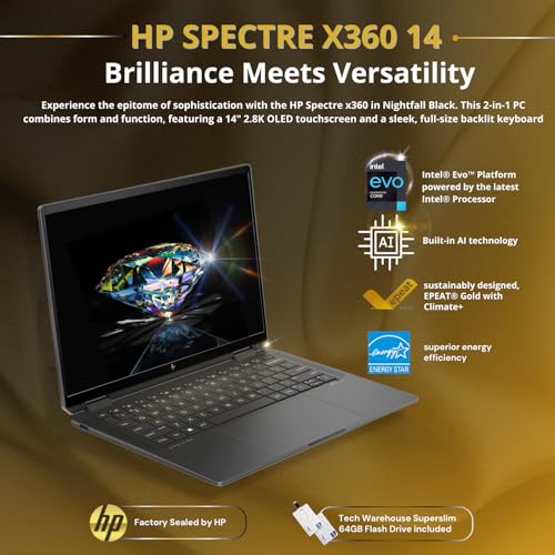 HP Spectre x360 14" 2-in-1 Laptop with Flash Drive