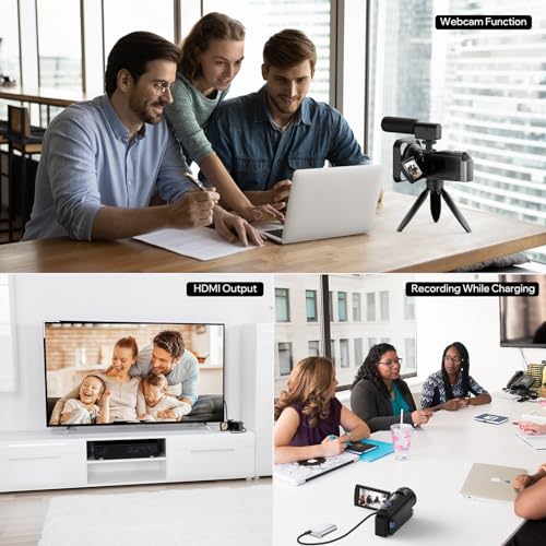 4K Vlogging Camera with Microphone and Stabilizer