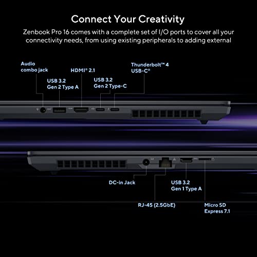 ASUS Zenbook Pro 16 Laptop with RTX 3070 Ti