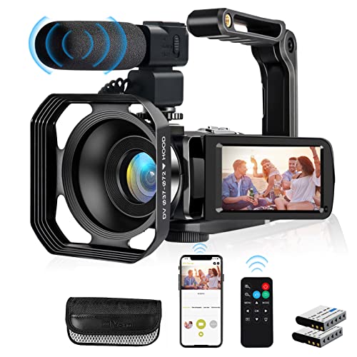 4K Ultra HD Vlogging Camera with Microphone & Stabilizer