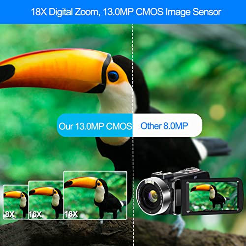 4K Ultra HD Vlogging Camera with Microphone & Stabilizer