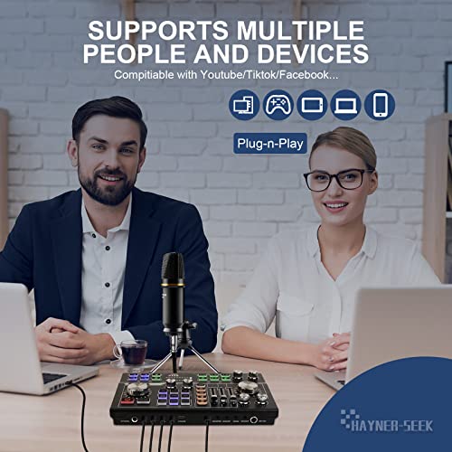 Podcast Equipment Bundle with Aluminum Panel & Microphone