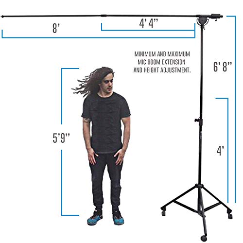 AxcessAbles Heavy Duty Microphone Boom Stand