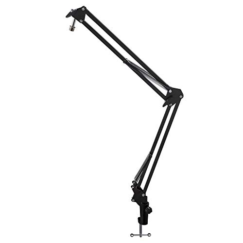 Blue Yeti Nano Premium USB Microphone (Shadow Gray) with Knox Gear Boom Scissor Arm and Knox Gear Pop Filter
