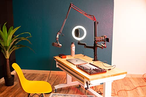 Gator Frameworks All-In- One Content Creator Tree with Light, Mic & Camera Attachments (GFW-ID-CREATORTREE)