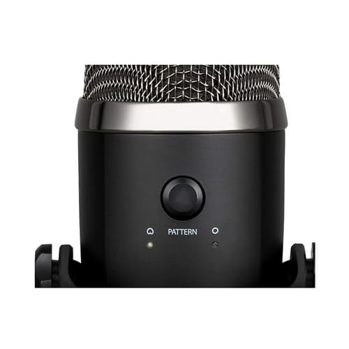 Blue Yeti Nano Premium USB Mic Black Bundle with Boom Arm, Shock Mount and Pop Filter (4 Items)