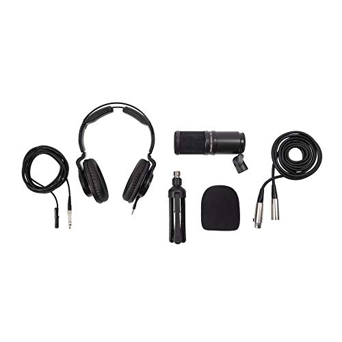 Zoom ZDM-1 2-Person Podcast Mic Pack Kit with Headphones, Mic Cables, and Boom Arms and 2 Boom Arm Bundle (4 Items)