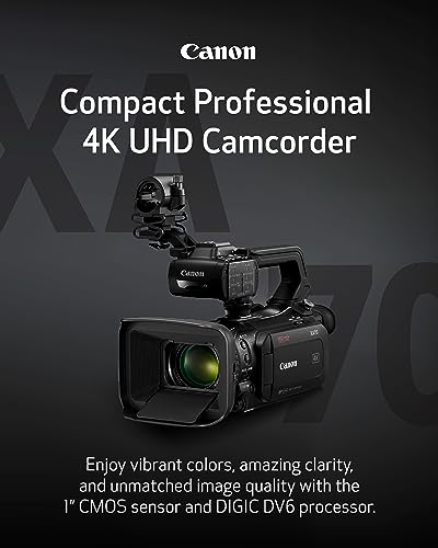 Canon XA70 4K Pro Camcorder with Dual AF