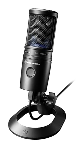 Audio-Technica AT2020USB-X Cardioid Condenser USB Microphone - Bundle with Pop Filter, Headphone, Boom Arm, XLR Cable, and Austin Bazaar Polishing Cloth