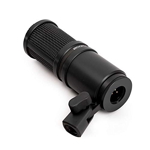 Zoom ZDM-1 Dynamic Microphone x2 + Broadcast/Webcast Boom Arm x2 + Stereo Headphones x2 + Cleaning Cloth - Top Value Bundle