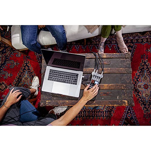 Zoom PodTrak P4 Portable Podcast Recorder with 3x Zoom ZDM-1 Podcast Microphone and Headphone Bundle, 4x AA Batteries, 32GB SD Card, USB-C to USB-C Cable and StreamEye Polishing Cloth