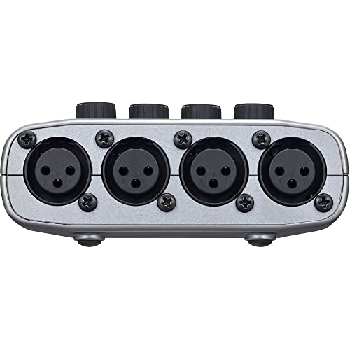 Zoom PodTrak P4 Portable Podcast Recorder with 3x Zoom ZDM-1 Podcast Microphone and Headphone Bundle, 4x AA Batteries, 32GB SD Card, USB-C to USB-C Cable and StreamEye Polishing Cloth