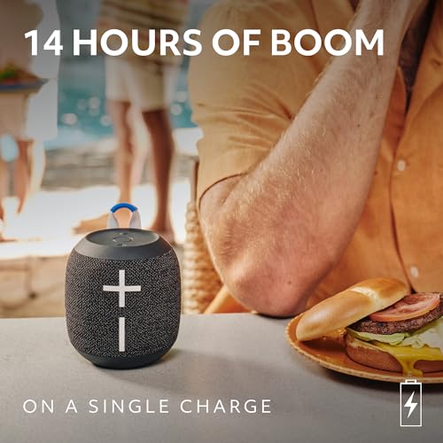 Ultimate Ears WONDERBOOM 4 Wireless Portable Waterproof Bluetooth Speaker, Active Black | Bigger, Bassy-er 360 Degree Sound, Outdoor Boost, Podcast Mode | with Signature Series Shockproof Case