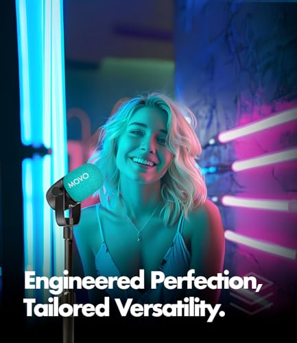 Movo 2 Pack CastMic Dynamic XLR Podcast Microphone Bundle with Tabletop Stand for PC, Gaming, Streaming, YouTube, and Musicians - Cardioid Podcast Mic for Content Creators