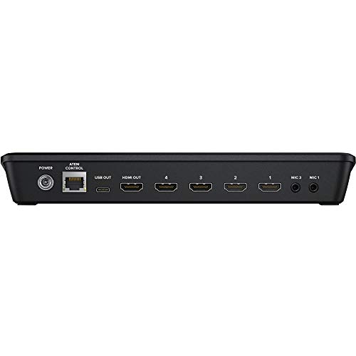 Blackmagic Design ATEM Mini Pro HDMI Live Stream Switcher Bundle with 6’ HDMI Cable, 7’ Cat5e Cable, and 5-Pack of SolidSignal Cable Ties (SWATEMMINIBPR)