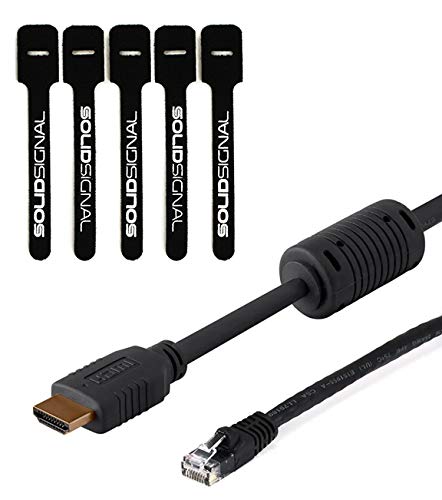 Blackmagic Design ATEM Mini Pro HDMI Live Stream Switcher Bundle with 6’ HDMI Cable, 7’ Cat5e Cable, and 5-Pack of SolidSignal Cable Ties (SWATEMMINIBPR)