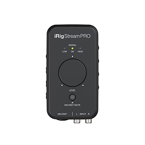 IK Multimedia iRig Stream Pro Streaming audio interface with in-line multi-input mixer, professional quality streaming, right in the palm of your hand.