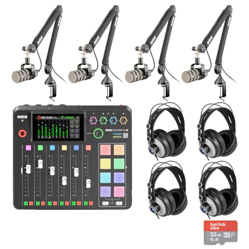 Rode RODECaster Pro II Podcast Equipment Bundle