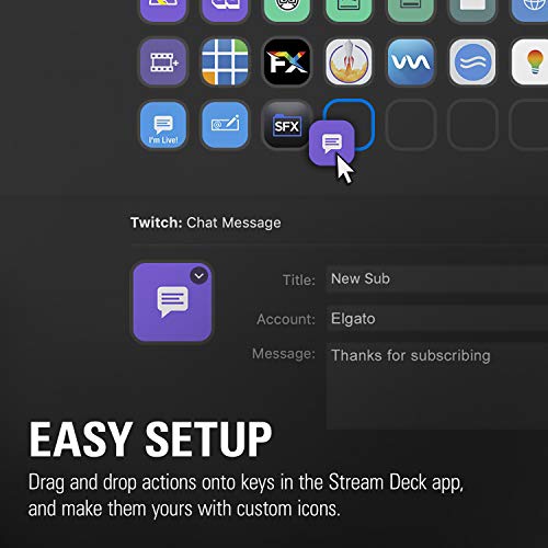 Elgato Stream Deck XL – Advanced Studio Controller, 32 macro keys, trigger actions in apps and software like OBS, Twitch, ​YouTube and more, works with Mac and PC