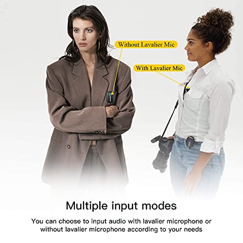 Saramonic Blink500 B2 Ultracompact 2.4GHz Dual-Channel Wireless Lavalier Microphone for Camera DSLR Android iOS Phone Video Microphone -Great for Interview Podcast Live Stream Vlog